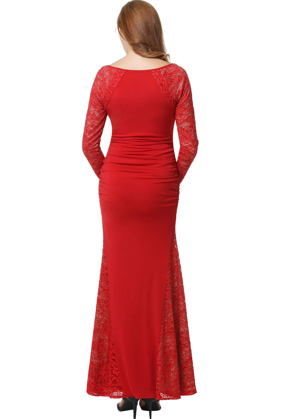 Kimi   Kai Maternity "Bella" Mermaid Maxi Dress