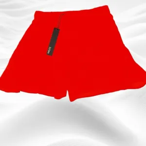 Krisa Ruffle Short in Lava Red‎ XS