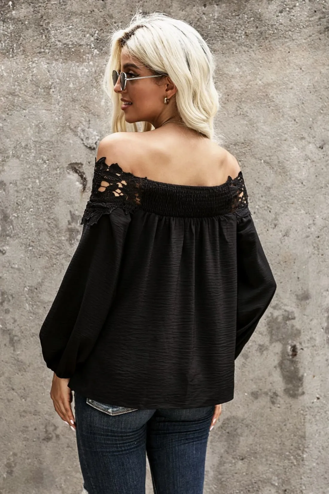 Lace Off Shoulder Top - Limited Quantities