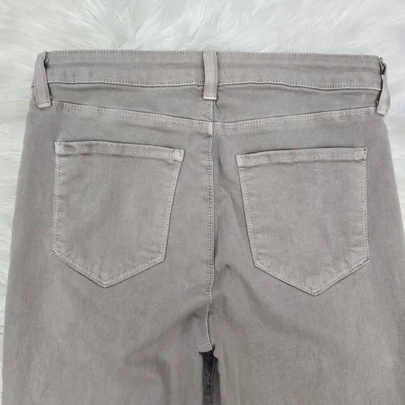 L'AGENCE Margot High-Rise Ankle Skinny Jeans Biscuit Color Size 29 Made in USA