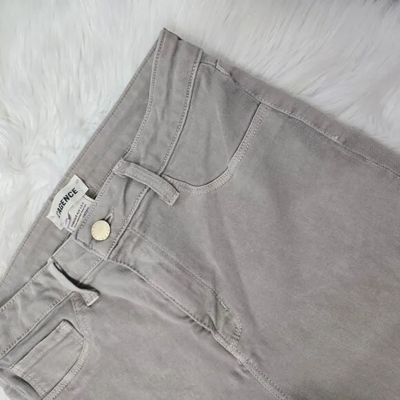 L'AGENCE Margot High-Rise Ankle Skinny Jeans Biscuit Color Size 29 Made in USA