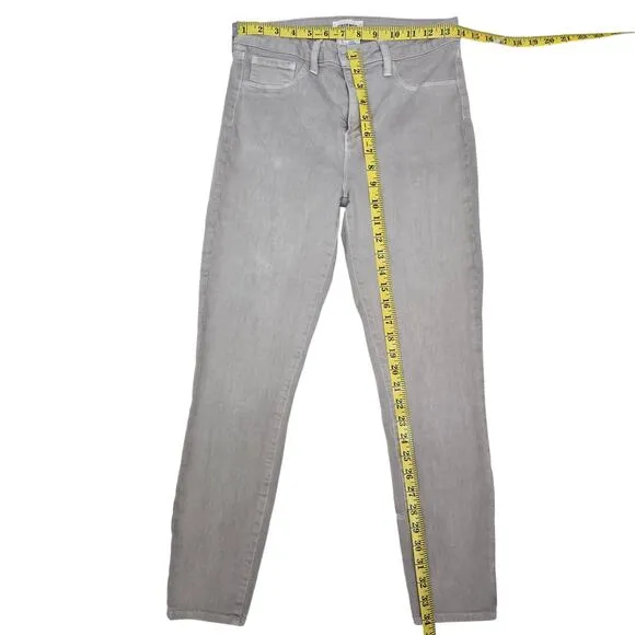 L'AGENCE Margot High-Rise Ankle Skinny Jeans Biscuit Color Size 29 Made in USA
