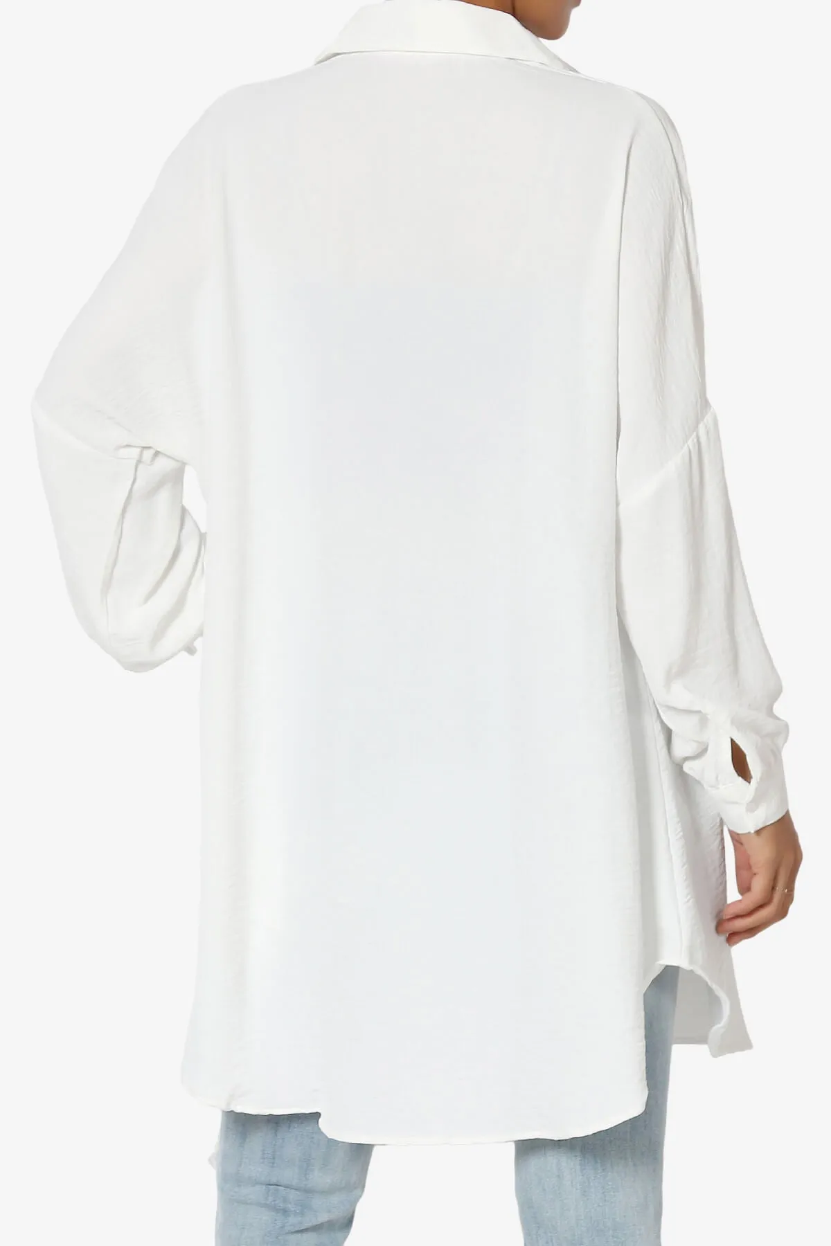 Landy Flowy Oversized Button Down Shirt