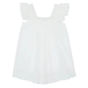 Laura White Embroidered Dress