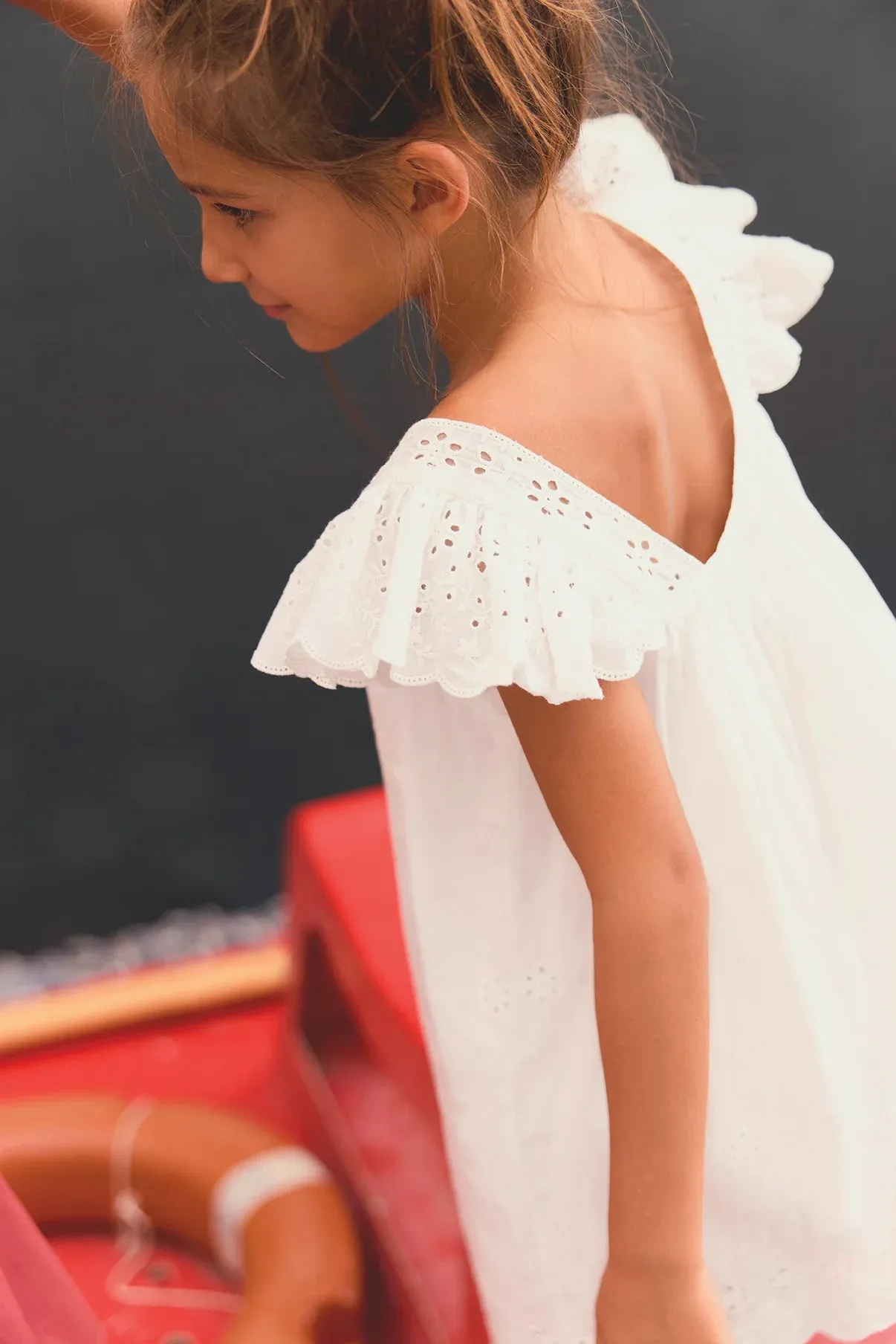 Laura White Embroidered Dress