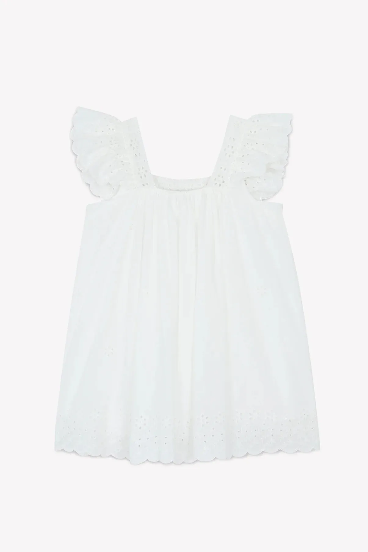 Laura White Embroidered Dress