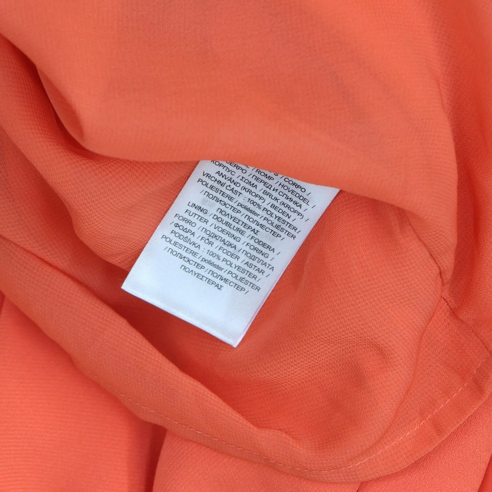 Lauren Ralph Lauren Sleeveless Lined Sheath Dress with Cape Coral Orange 4