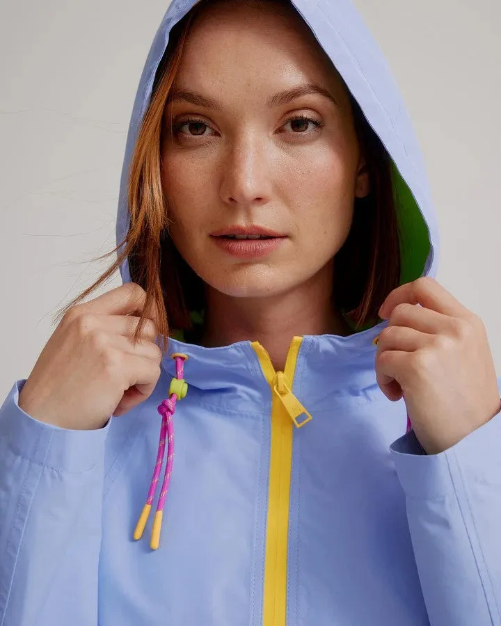 Lavender Magic Print Raincoat