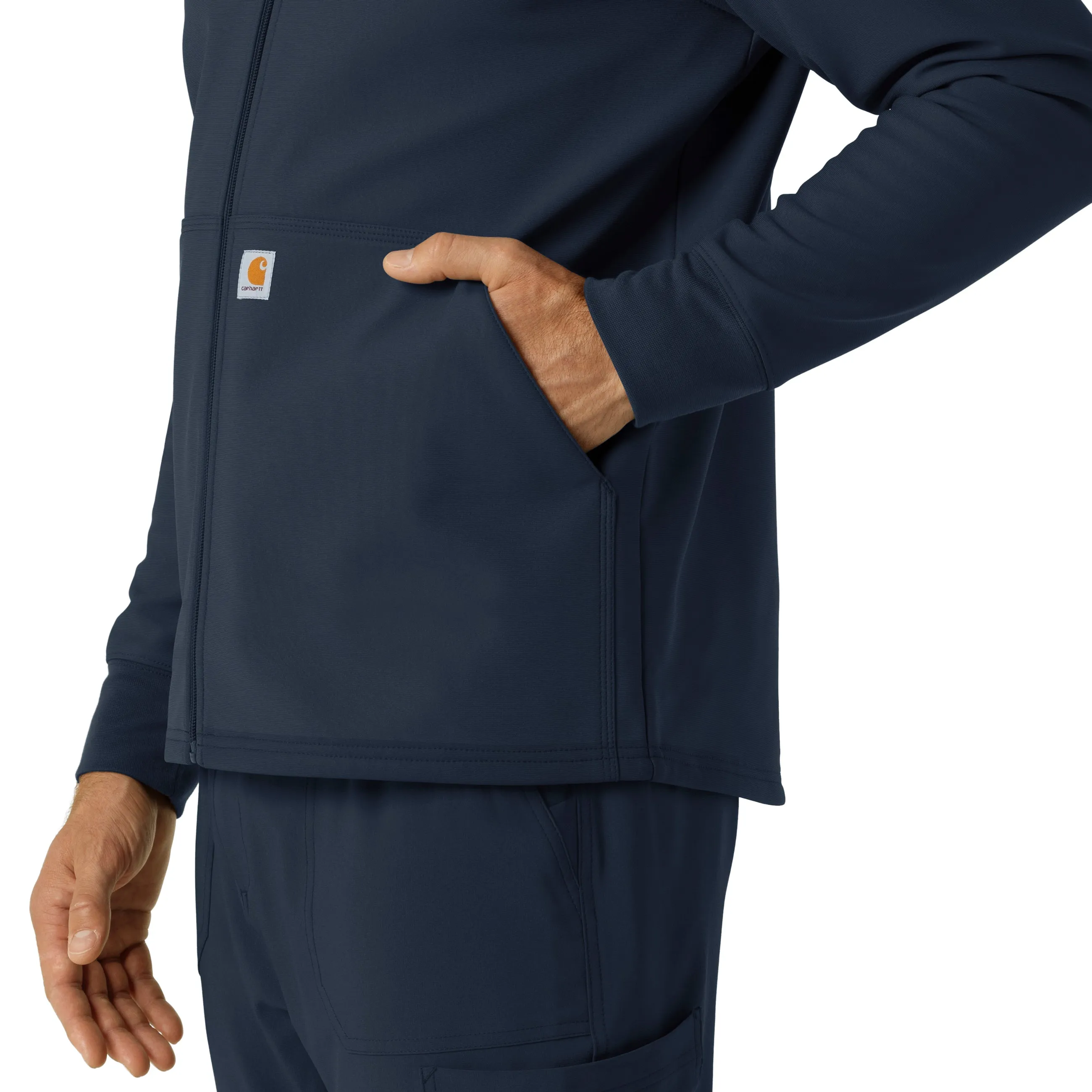 Layers C84023 Men's Bonded Fleece Hoodie Navy