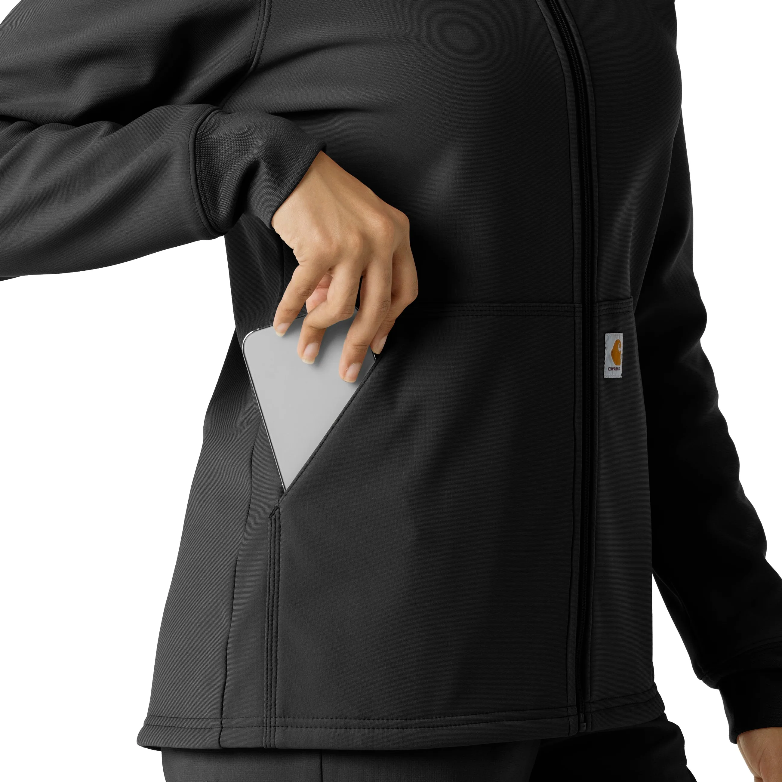 Layers C85023 Bonded Fleece Hoodie Black