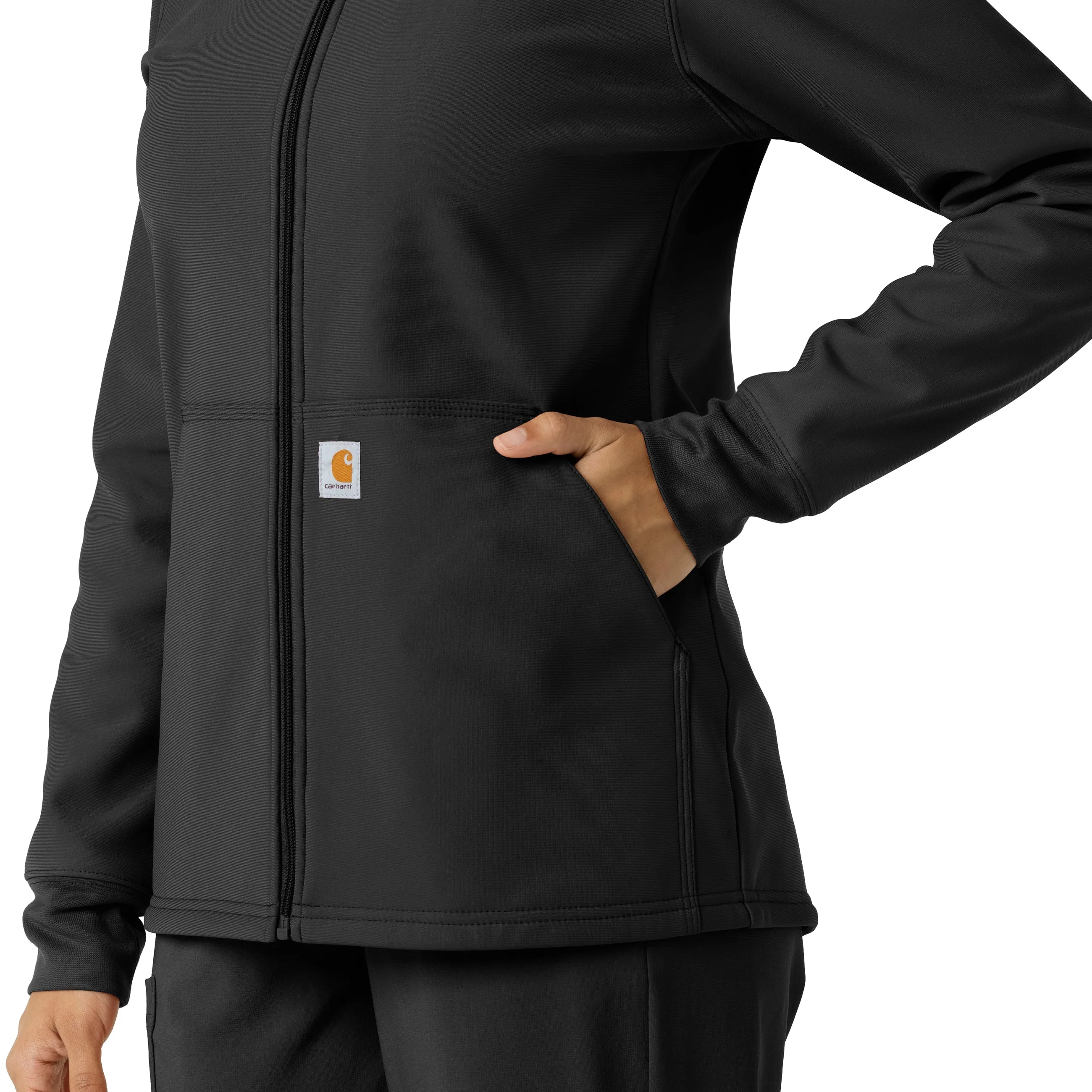 Layers C85023 Bonded Fleece Hoodie Black