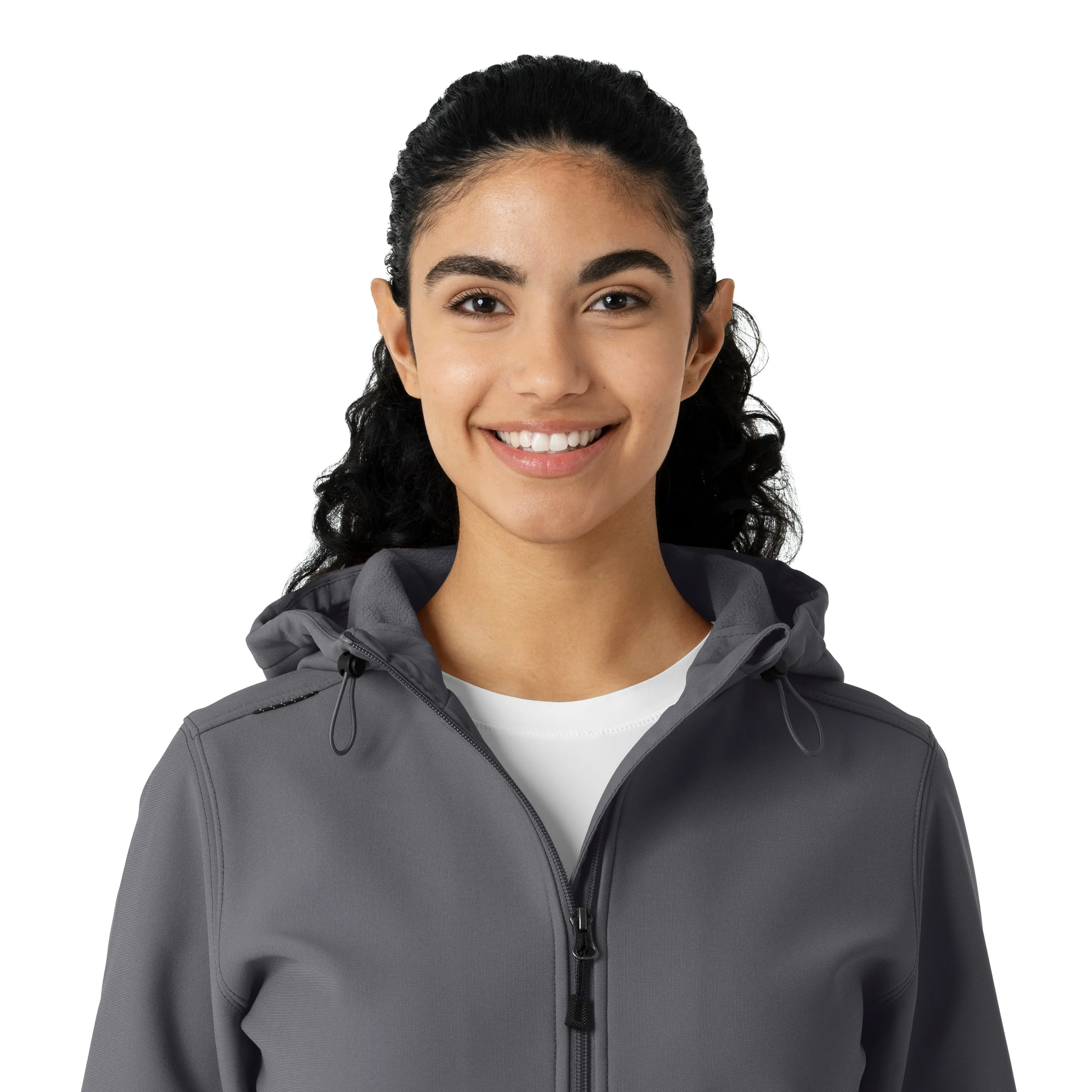 Layers C85023 Bonded Fleece Hoodie Pewter