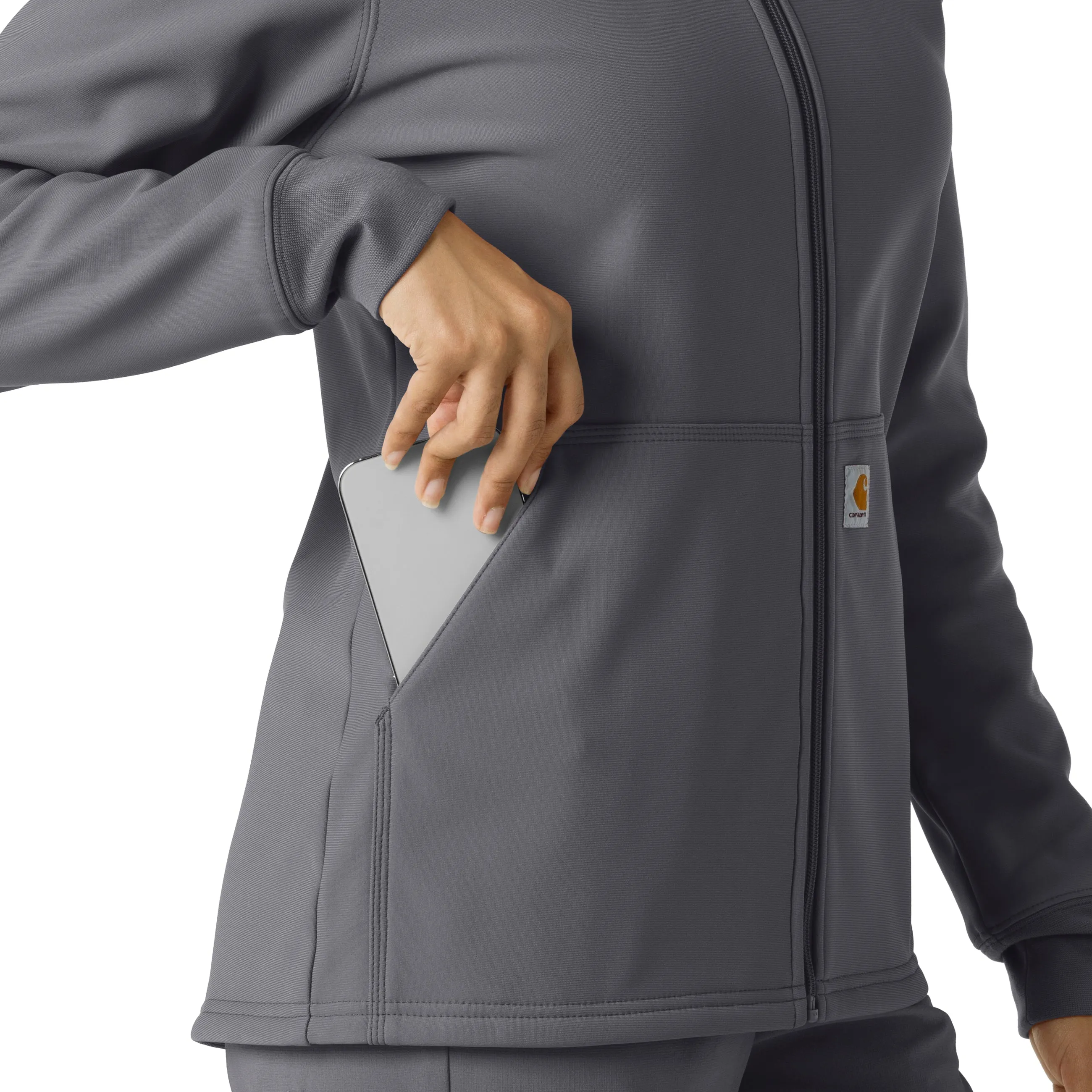 Layers C85023 Bonded Fleece Hoodie Pewter