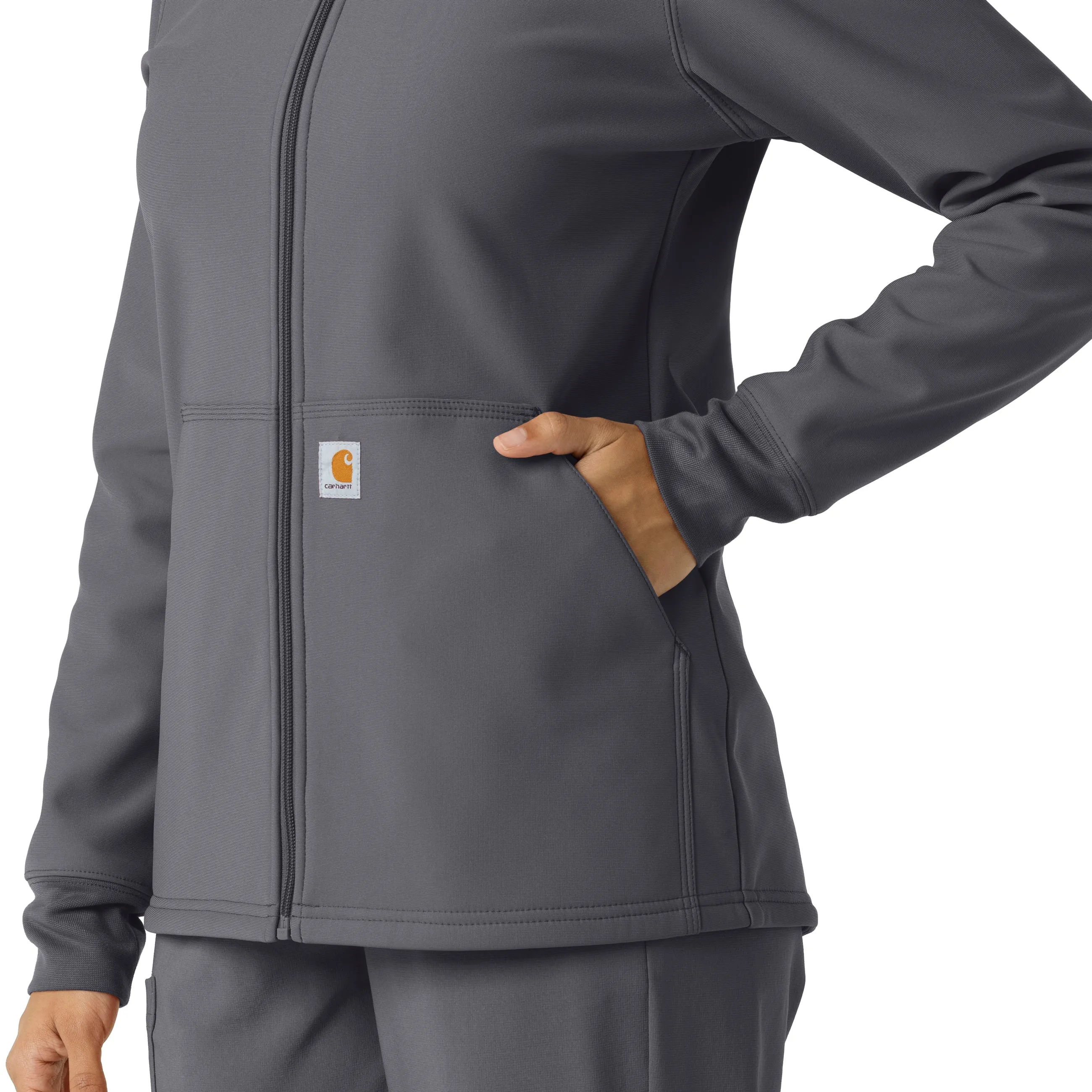 Layers C85023 Bonded Fleece Hoodie Pewter