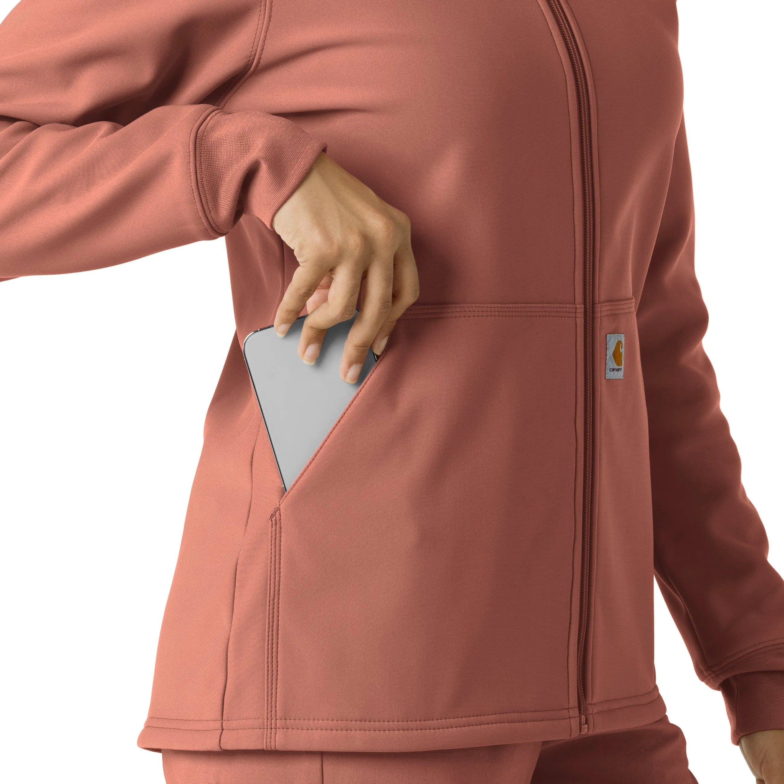 Layers C85023 Bonded Fleece Hoodie Wildrose