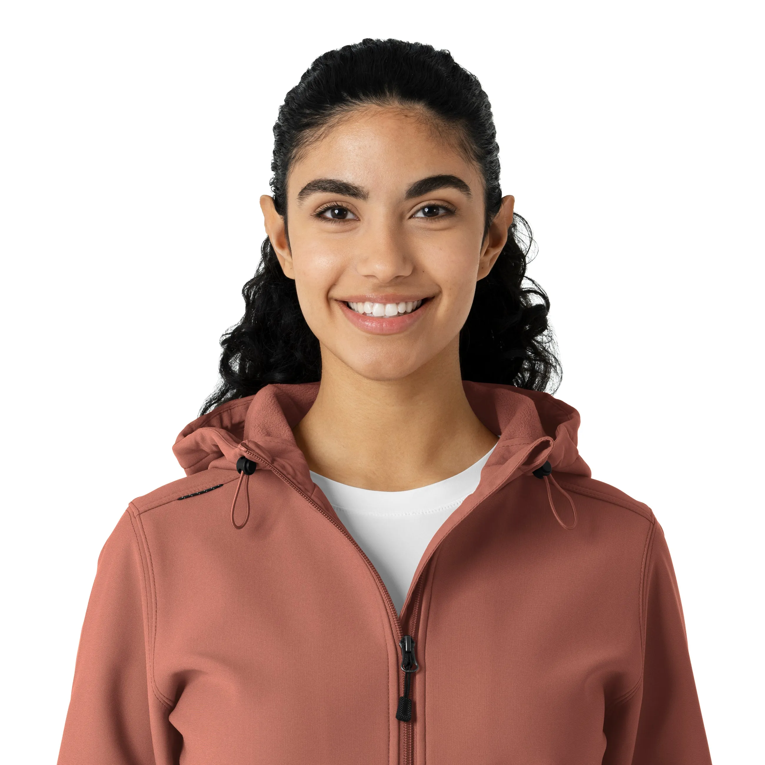 Layers C85023 Bonded Fleece Hoodie Wildrose