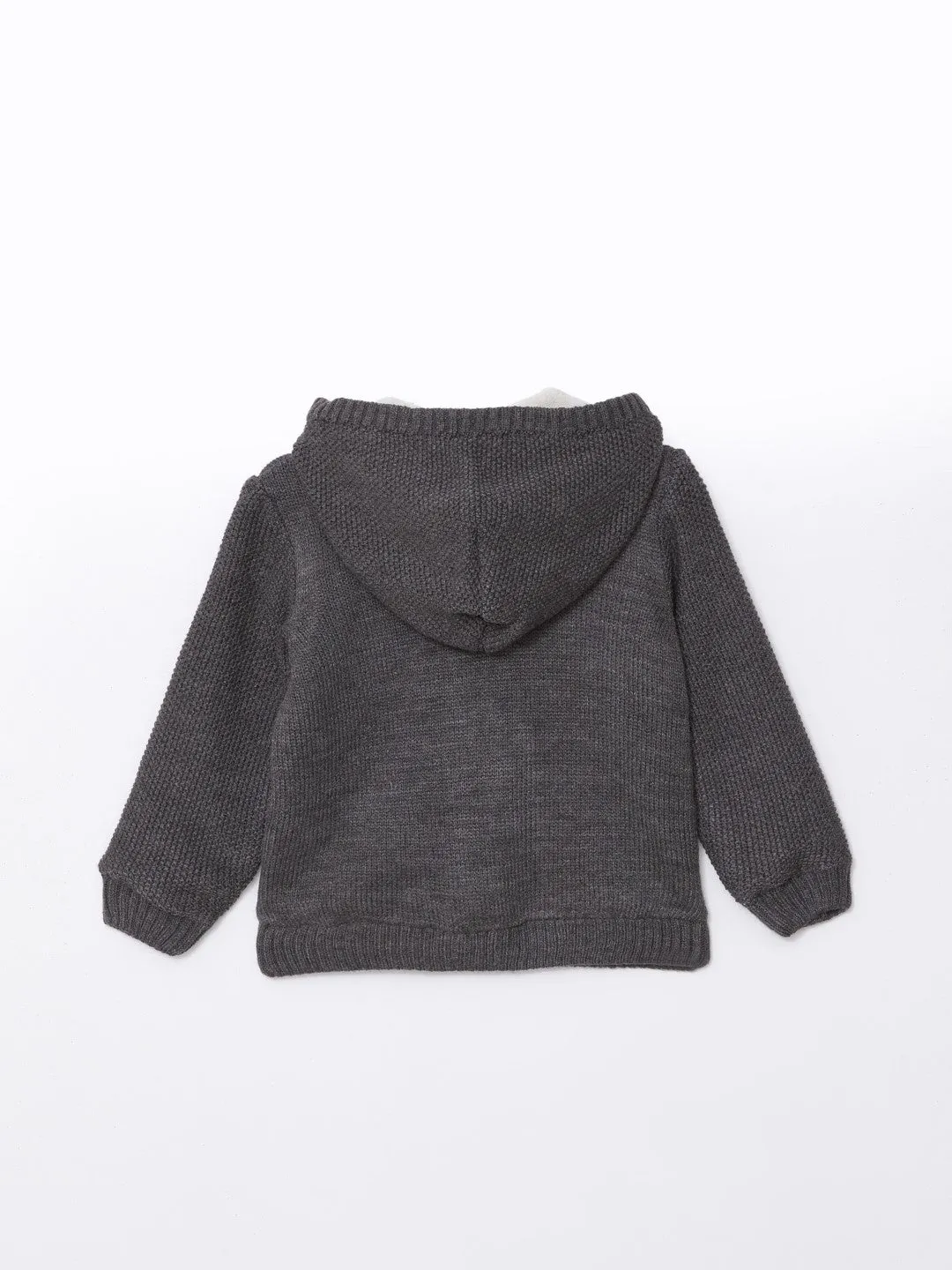 LCW baby

Anthracite Melange Hooded Baby Boy Knitwear Cardigan