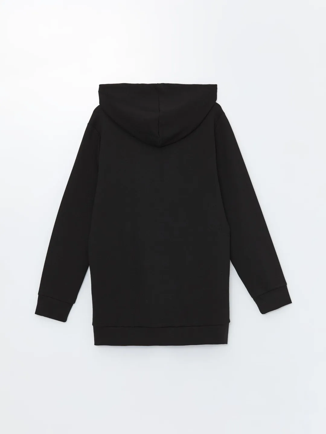 LCWAIKIKI Basic

New Black Hooded Plain Oversize Women's Zipper Sweatshirt