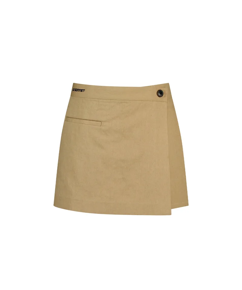 LE SONNET Basic Skirt - Beige