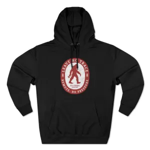 Leave No Trace Black & Red Unisex Pullover Hoodie