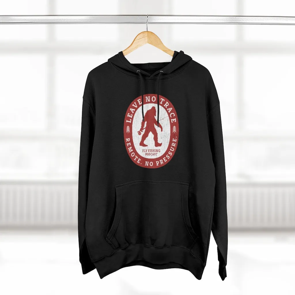 Leave No Trace Black & Red Unisex Pullover Hoodie
