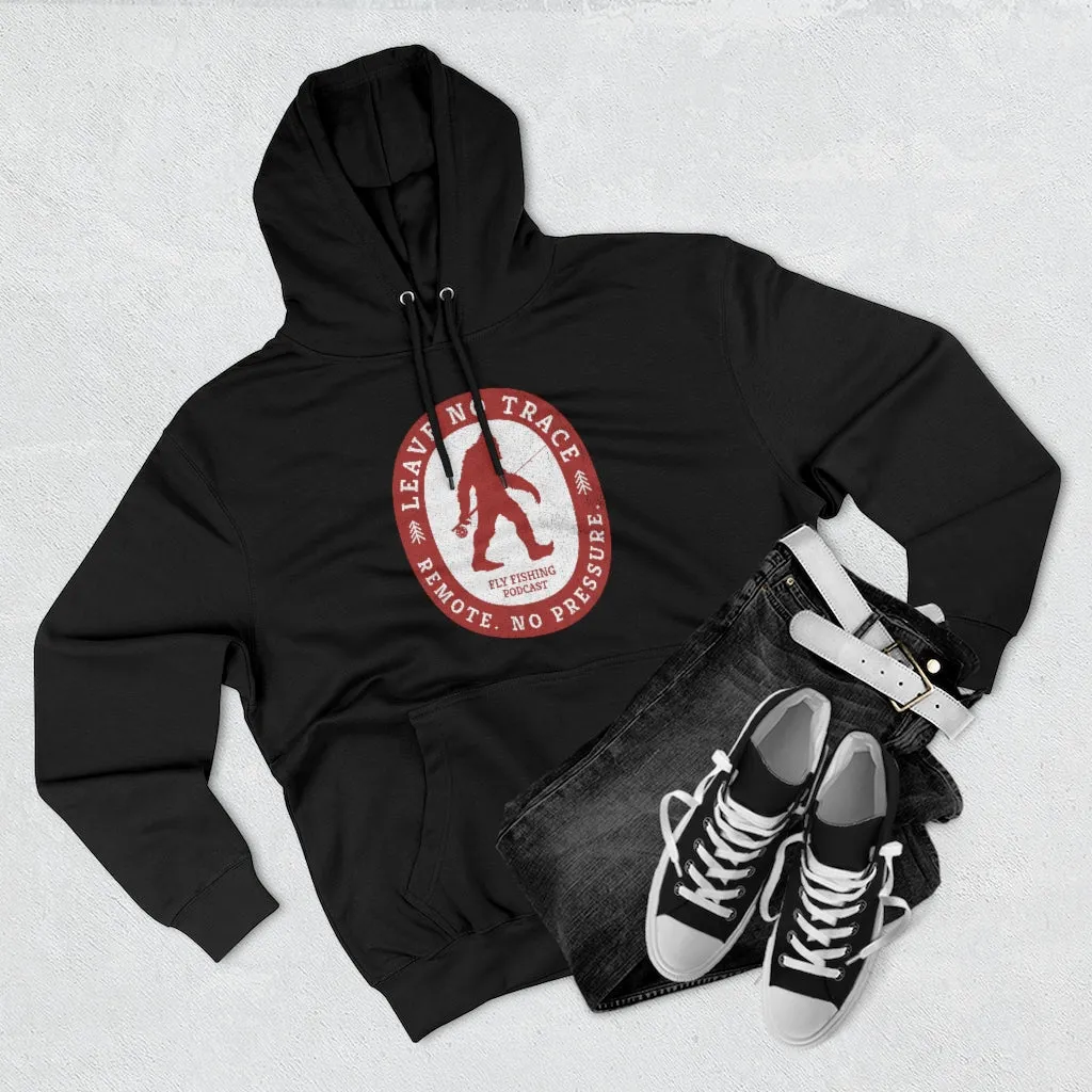 Leave No Trace Black & Red Unisex Pullover Hoodie