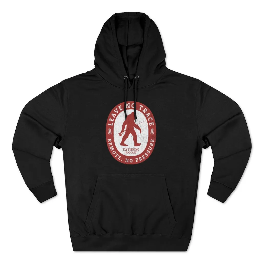 Leave No Trace Black & Red Unisex Pullover Hoodie