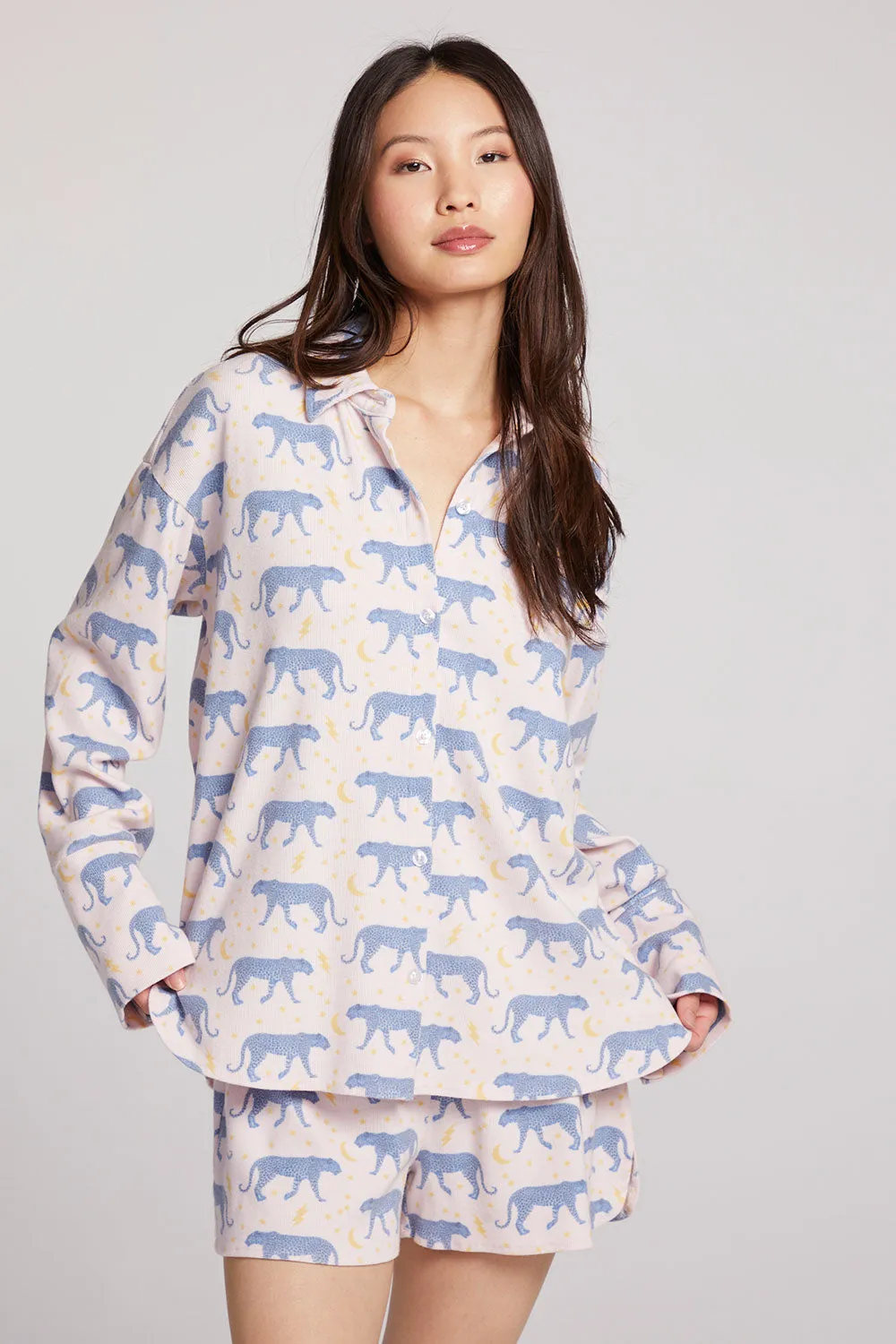 Leopard Magic Button Down