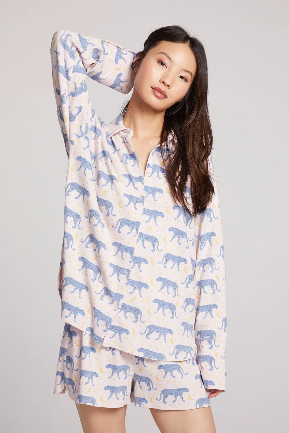 Leopard Magic Button Down