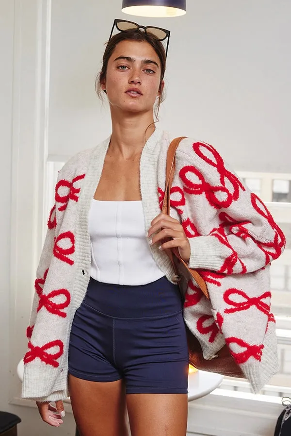 Leslie Oversized Ribbon Cardigan