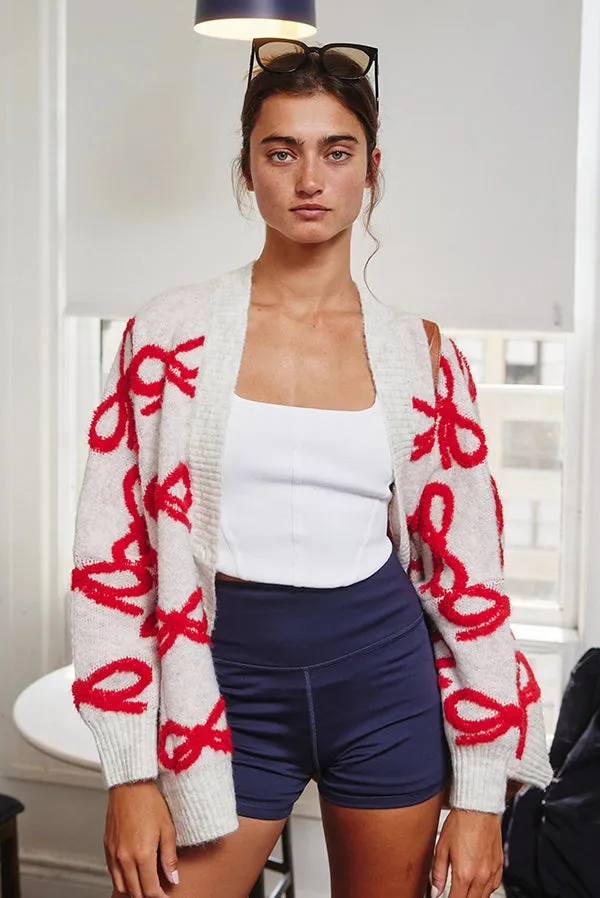Leslie Oversized Ribbon Cardigan