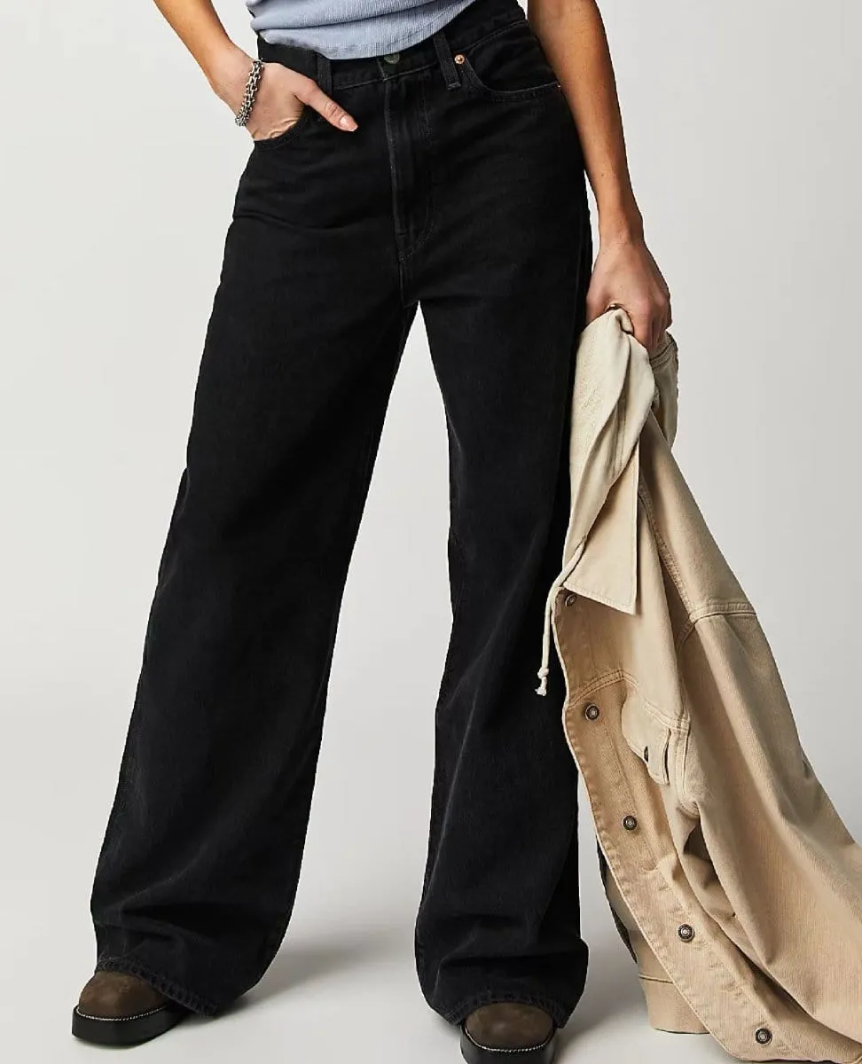 Levi's Ribcage Jean Rosie Posie Black