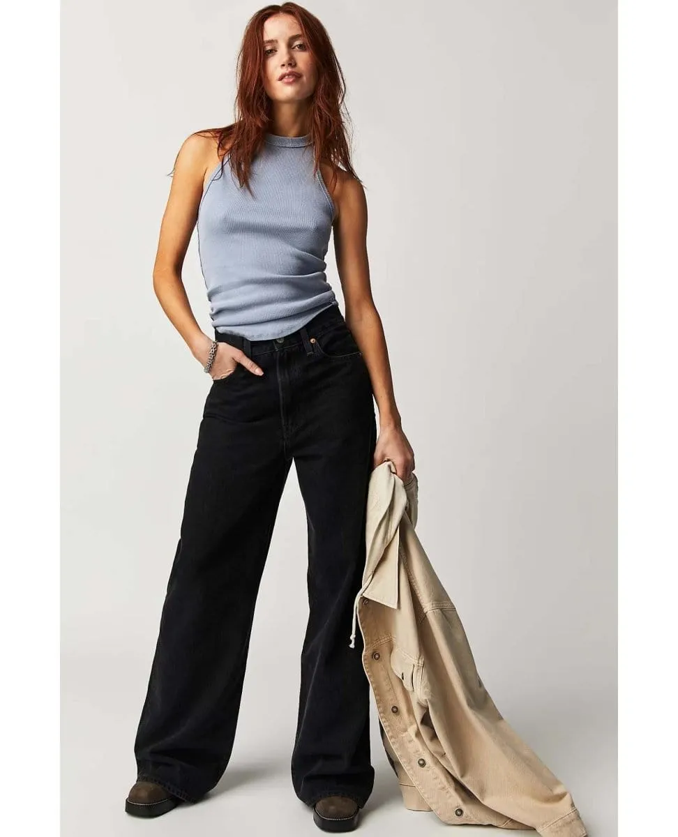 Levi's Ribcage Jean Rosie Posie Black