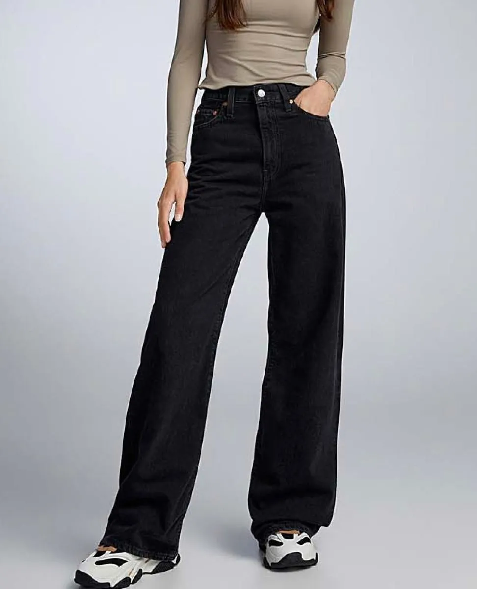Levi's Ribcage Jean Rosie Posie Black