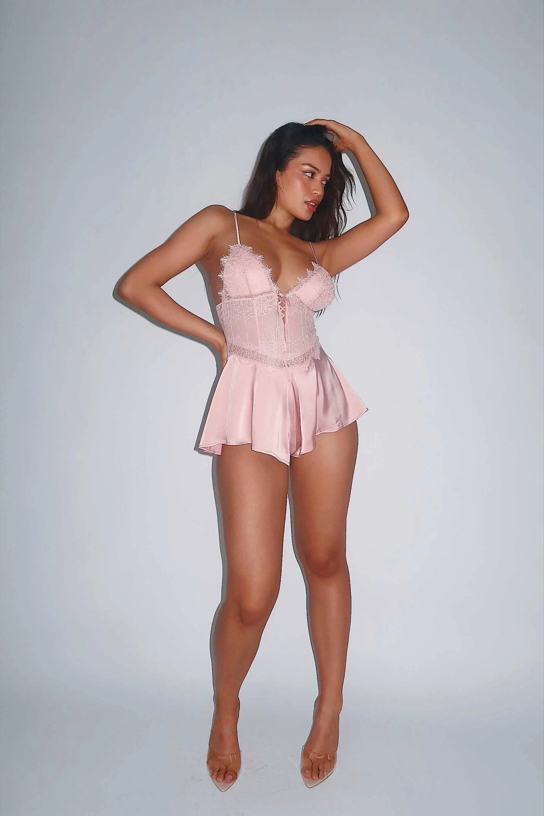 Lexie Pink Playsuit