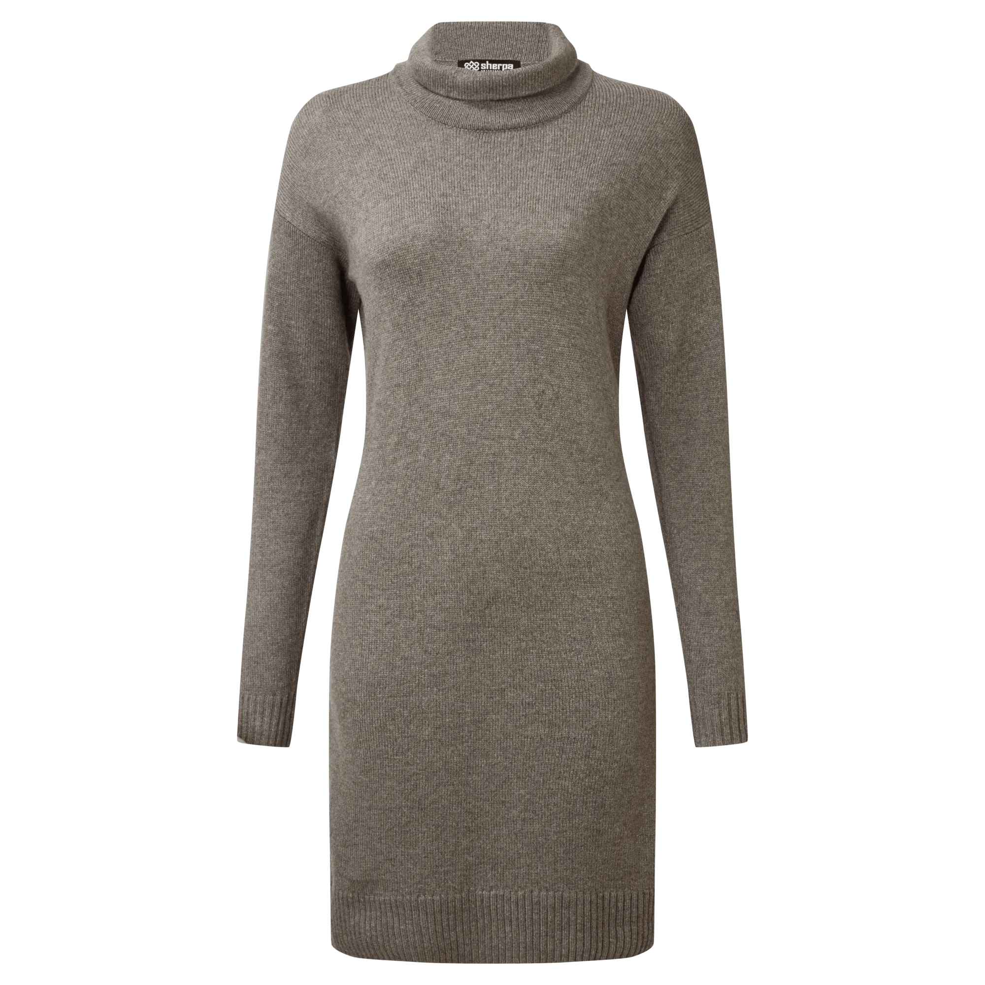 Lhakpa Mock Neck Dress - Maato Grey