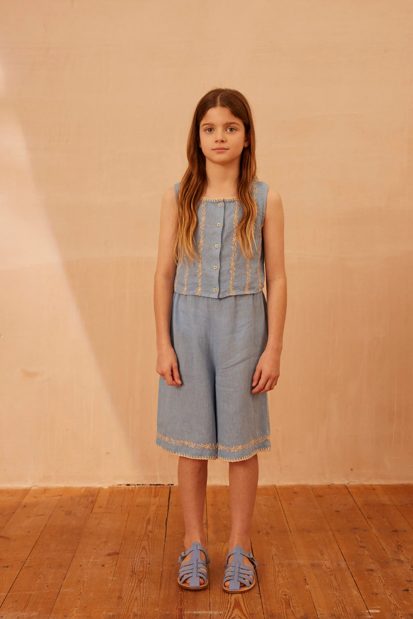 Lia Culotte Set - Cornflower