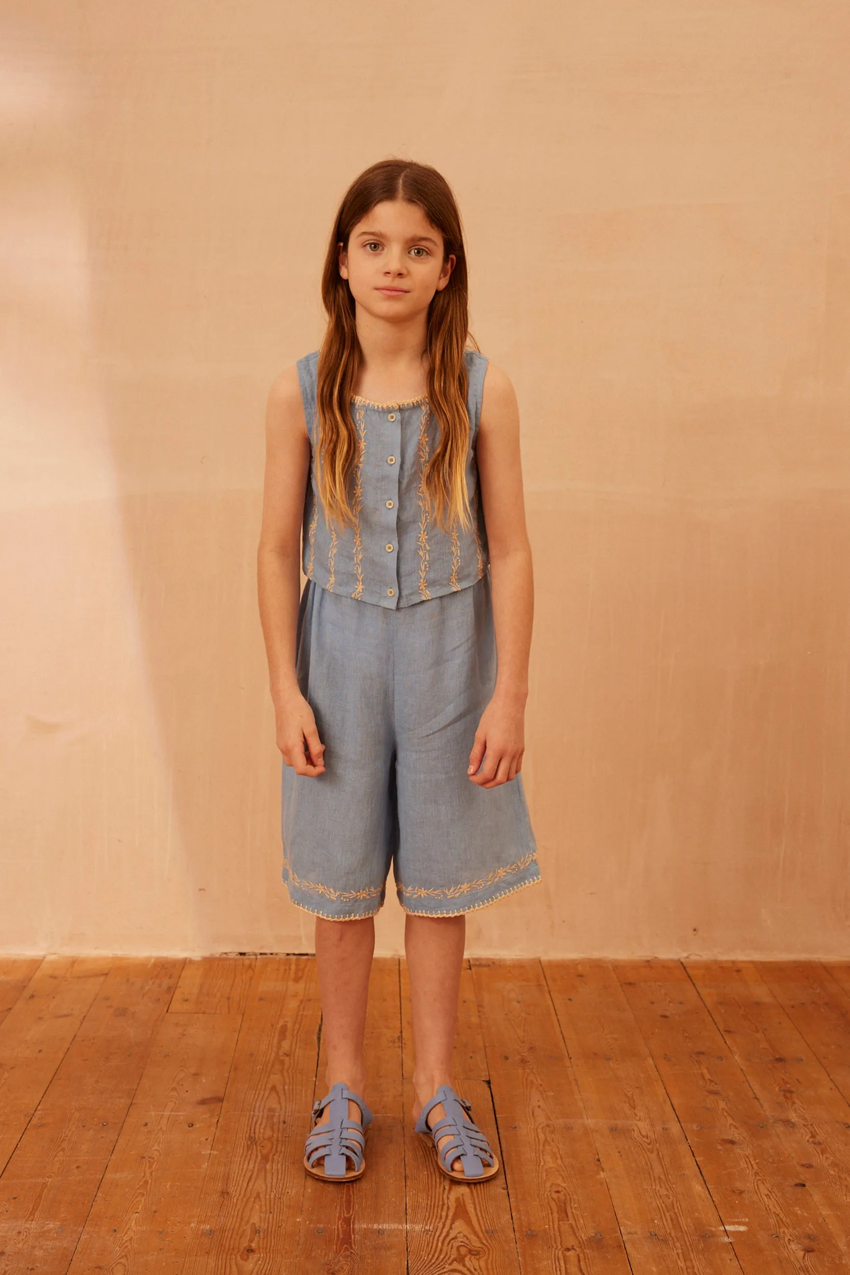 Lia Culotte Set - Cornflower
