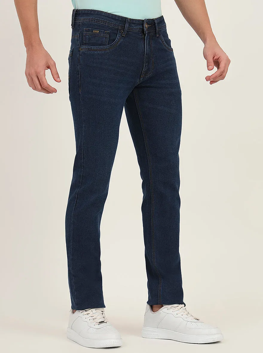 Light Blue Washed Slim Fit Jeans | Greenfibre