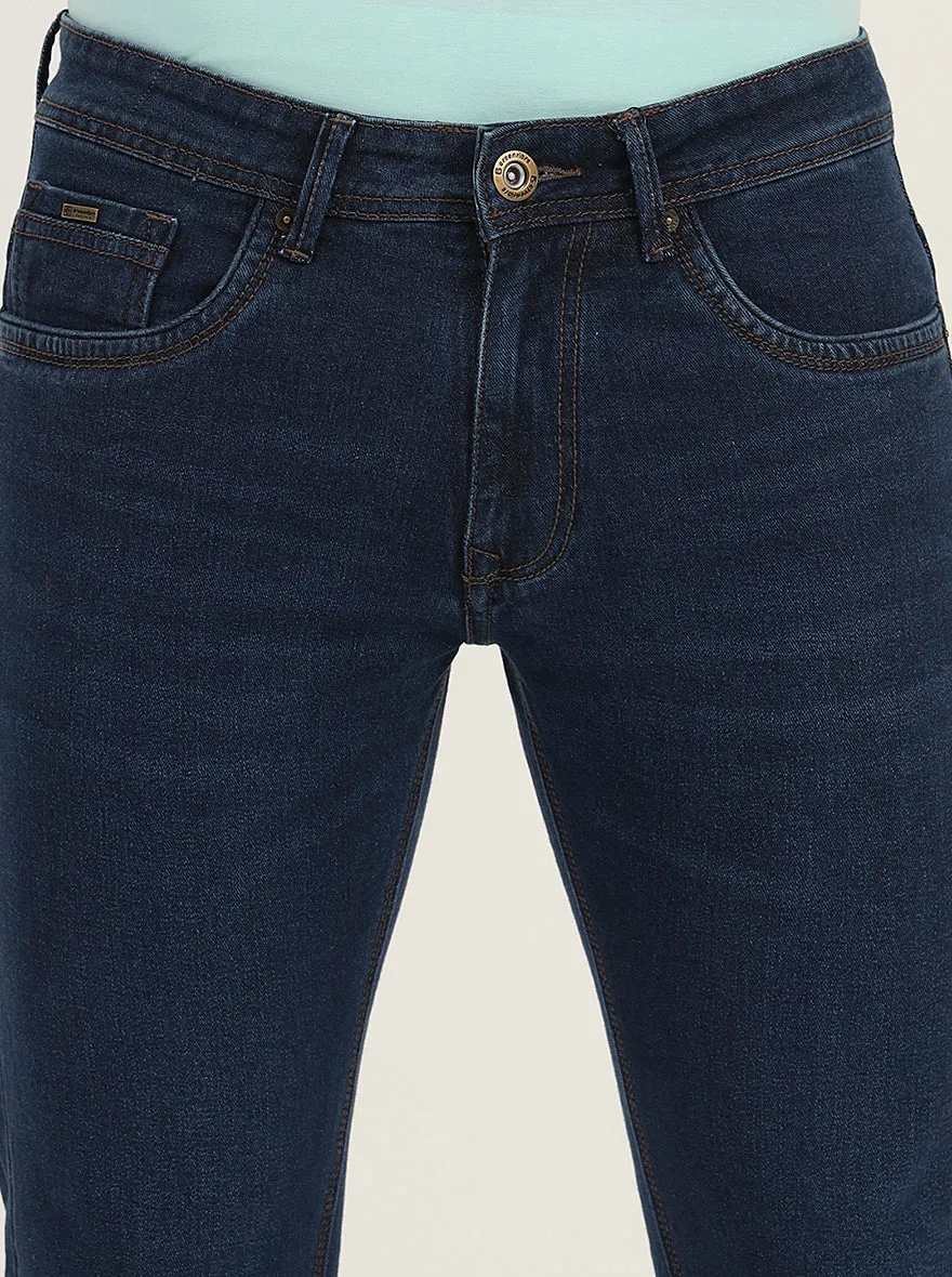 Light Blue Washed Slim Fit Jeans | Greenfibre