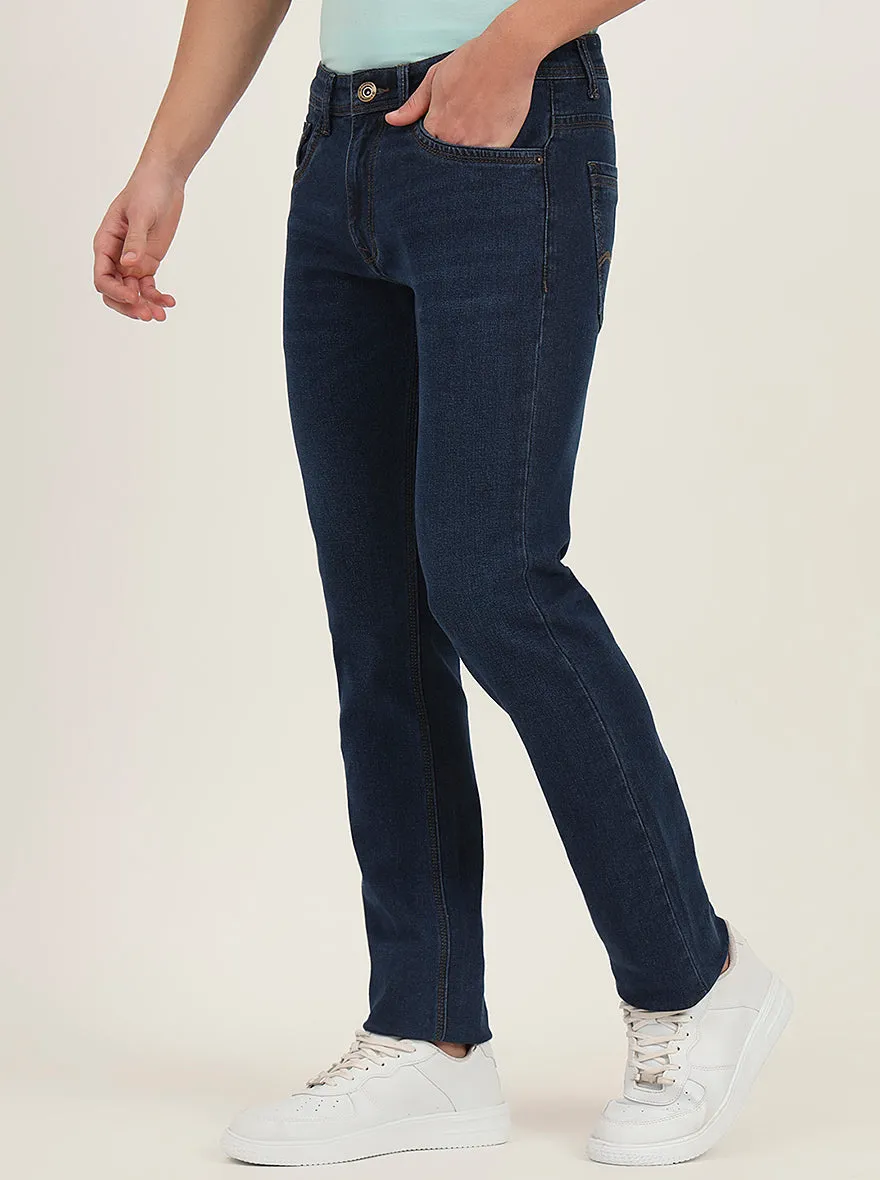 Light Blue Washed Slim Fit Jeans | Greenfibre