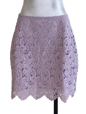 Lilac Floral Laced Skirt TCL