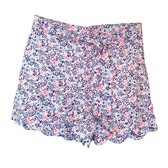 Lilly Pulitzer Casia Stretch Fun Sun‎ Repeat Ditsy Print Scalloped Hem  Sz 12