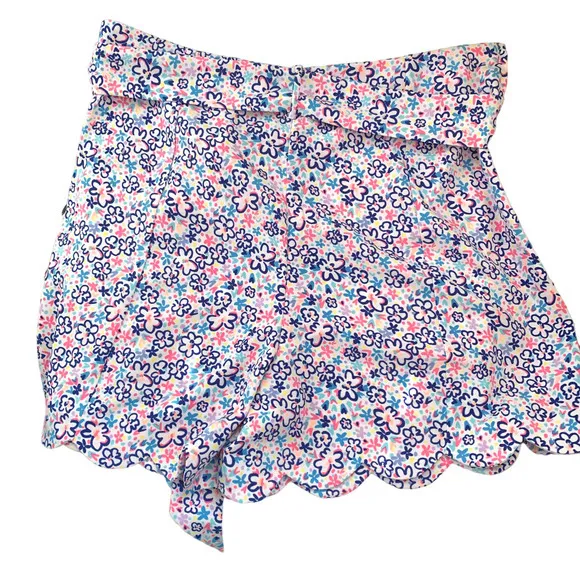 Lilly Pulitzer Casia Stretch Fun Sun‎ Repeat Ditsy Print Scalloped Hem  Sz 12
