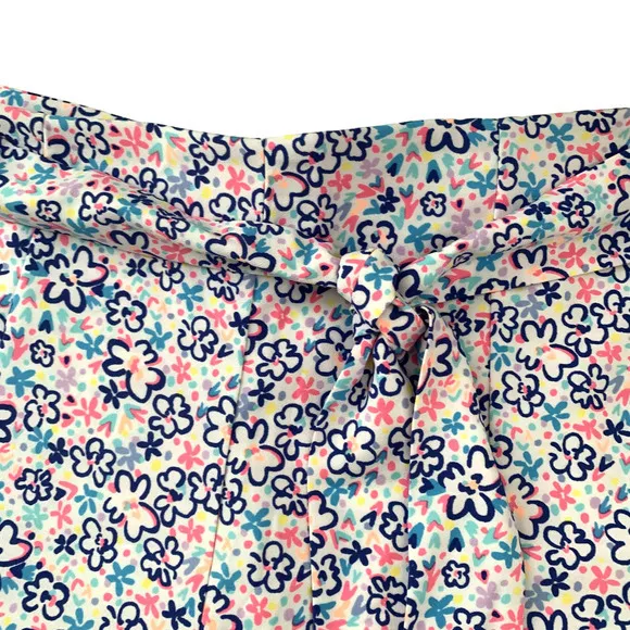 Lilly Pulitzer Casia Stretch Fun Sun‎ Repeat Ditsy Print Scalloped Hem  Sz 12