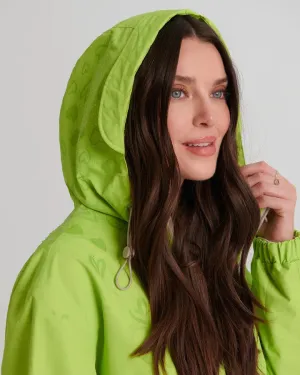 Lime Magic Print Raincoat