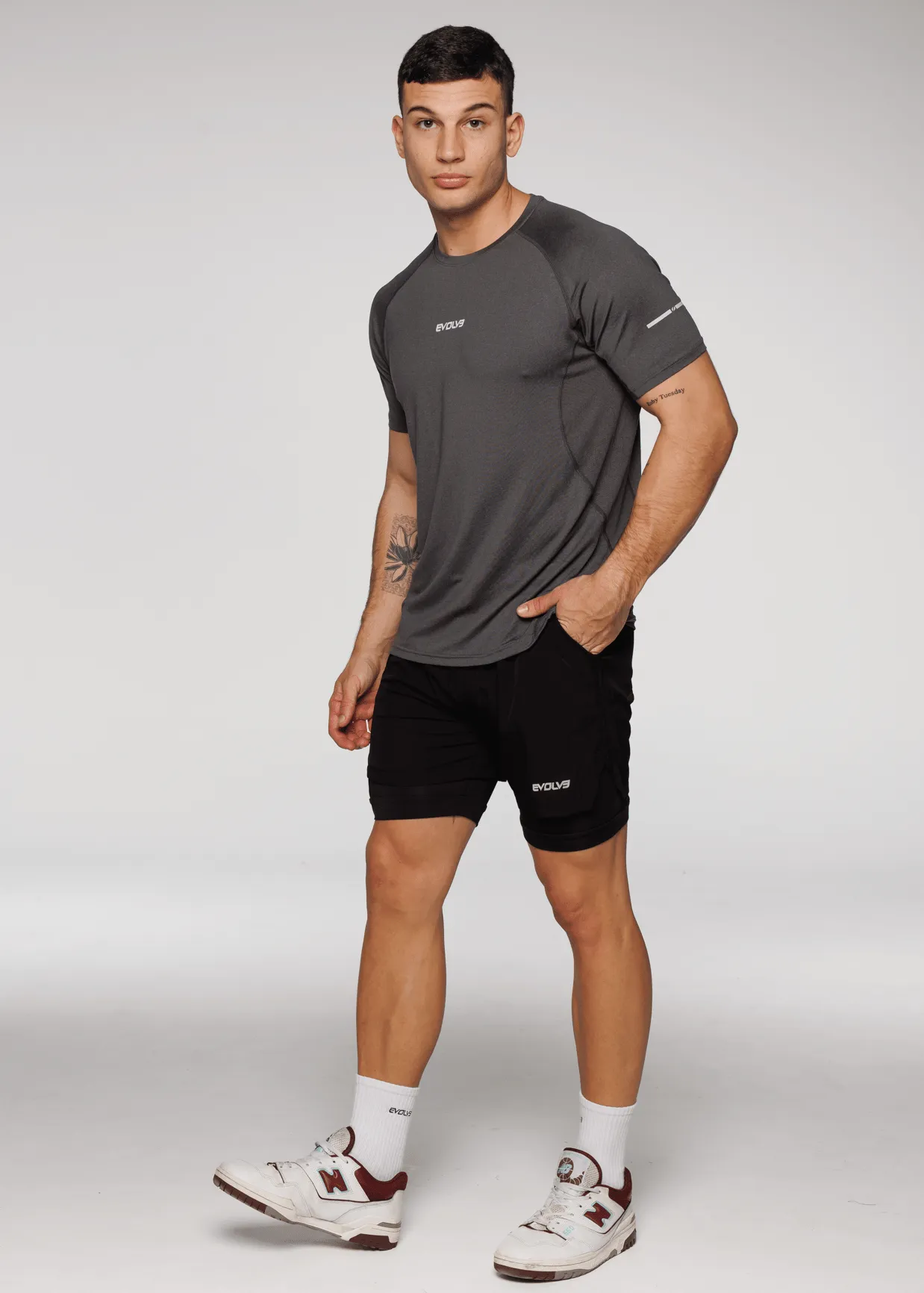 Limitless Hyper Tee - Charcoal