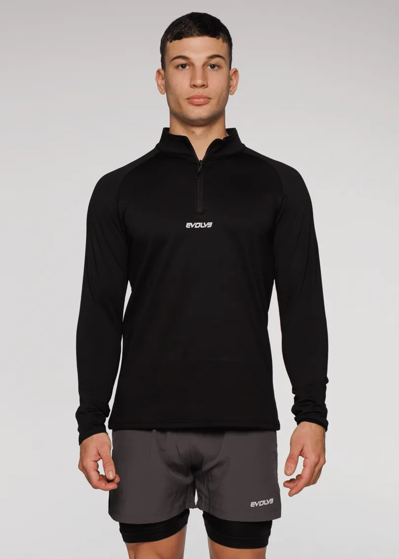 Limitless ¼ Zip Jacket - Black