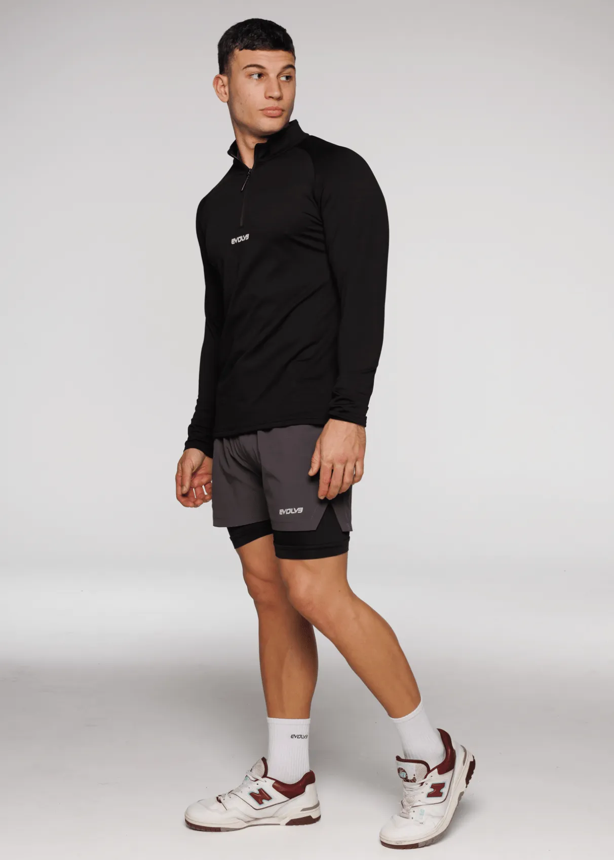 Limitless ¼ Zip Jacket - Black