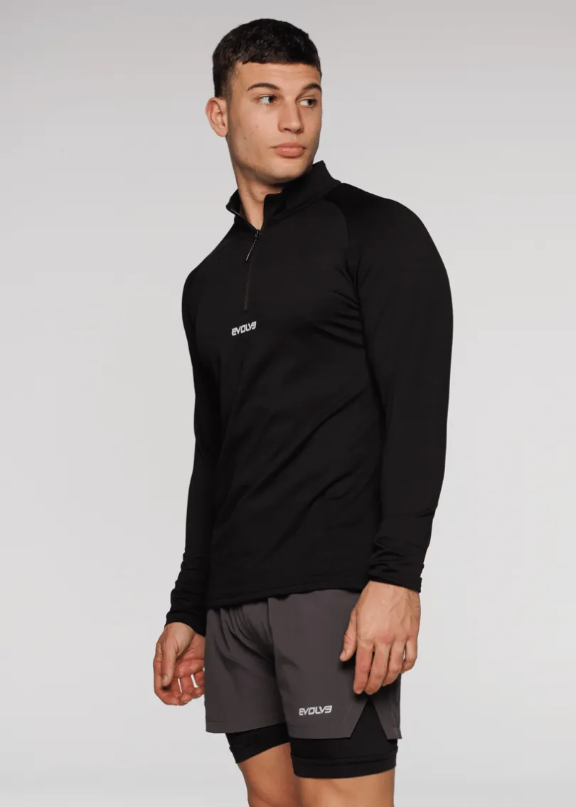 Limitless ¼ Zip Jacket - Black
